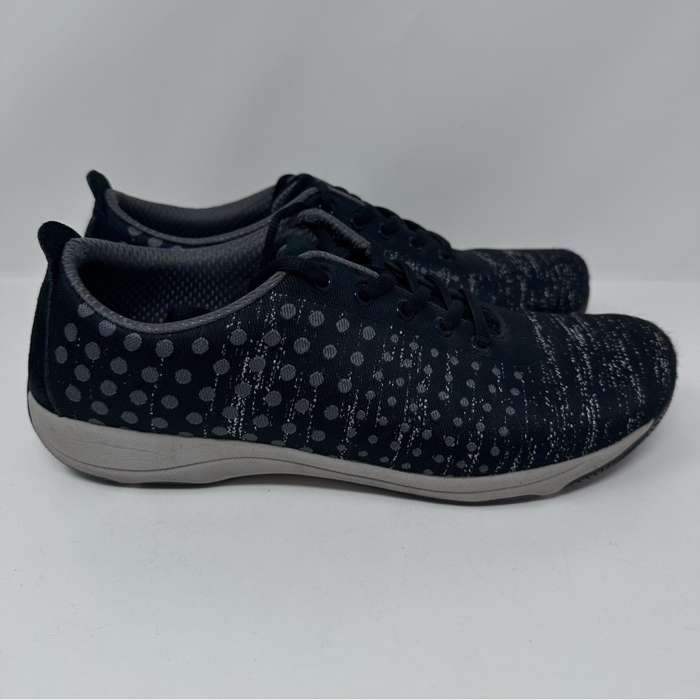 Dansko Hanna Black Polka Dot Sneaker Lace Up Comfort Shoe Black Size 41, 10.5-11